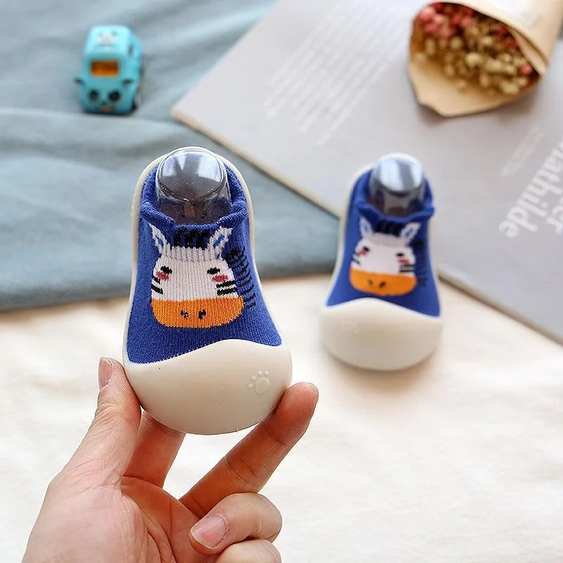 Baby Sock Shoes Boy Girl Toddler First Walkers Newborn Baby Non-slip Floor Socks Soft Sole Rubber Infant Shoes Cute Baby Booties