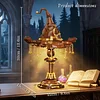 Fairy Tale Forest Magic Hat Light-Up Building Block Model Educational Assembly Toy (698 pieces)