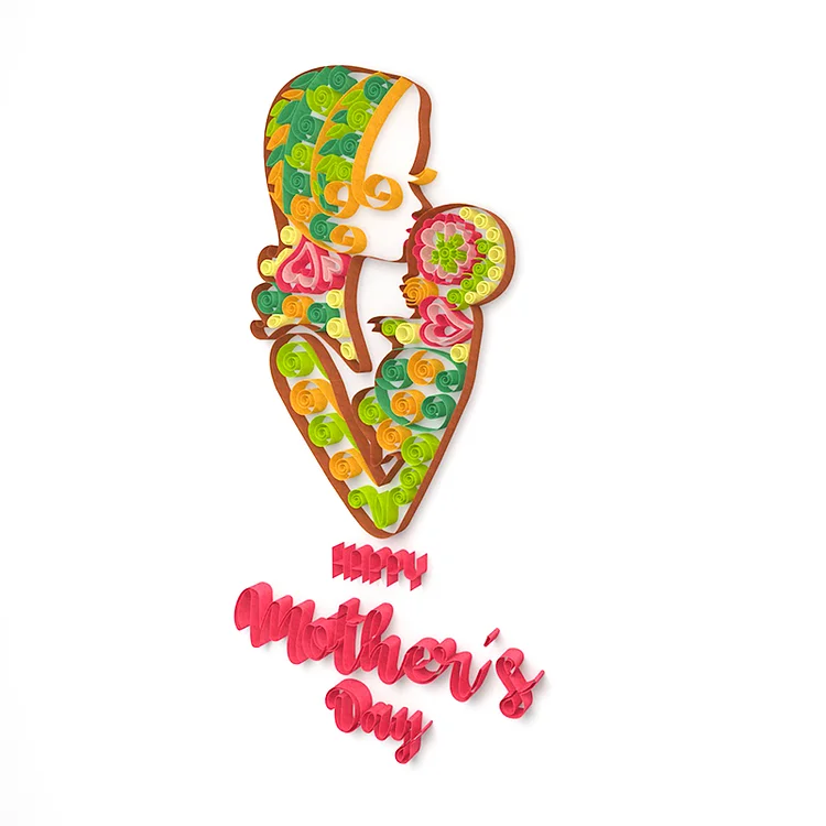 Paper Filigree painting Kit - Mother's Day