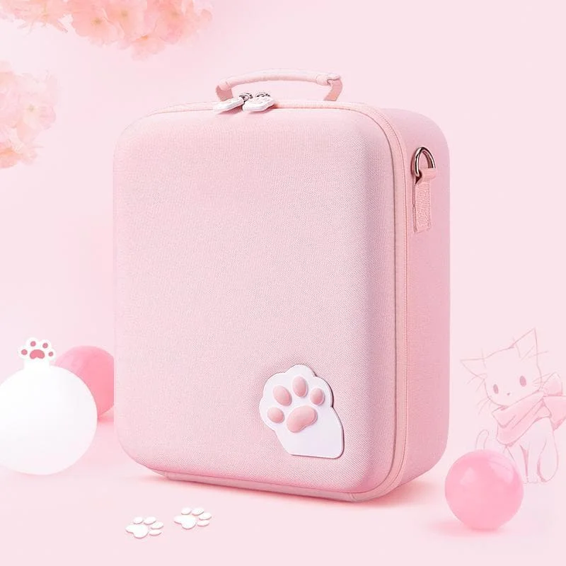 Pink/Blue Cute Paw Switch Travel Storage Bag SP16077