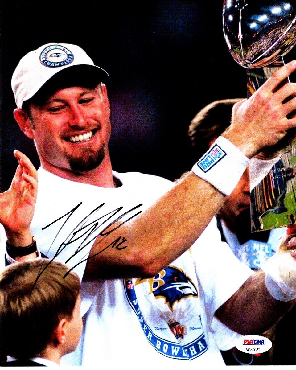 Trent Dilfer Signed - Autographed Baltimore Ravens 8x10 inch Photo Poster painting + PSA/DNA COA