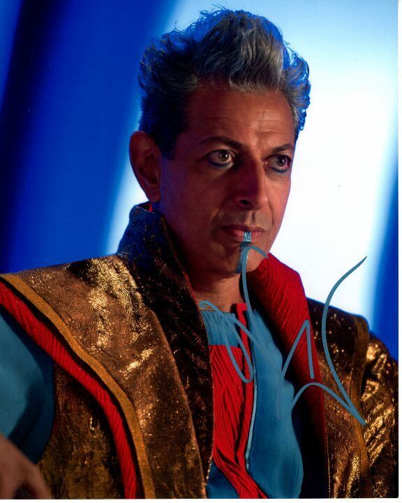 JEFF GOLDBLUM Signed Autographed 8x10 THOR RAGNAROK GRANDMASTER Photo Poster painting