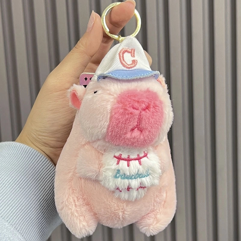 Cute Animal Capybara Plush Unisex Keychain