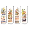 4pcs DIY Book Flower Diamond Painting Bookmark