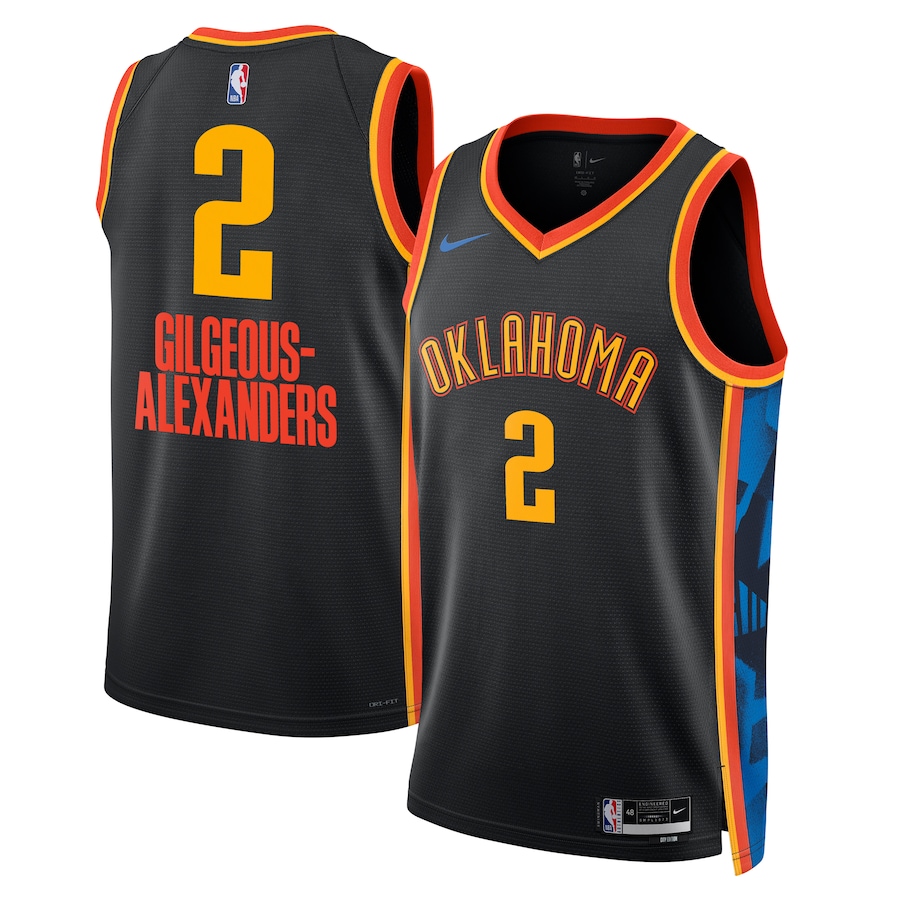 Unisex Oklahoma City Thunder 2024/25 Embroidered Swingman Jersey City Edition 