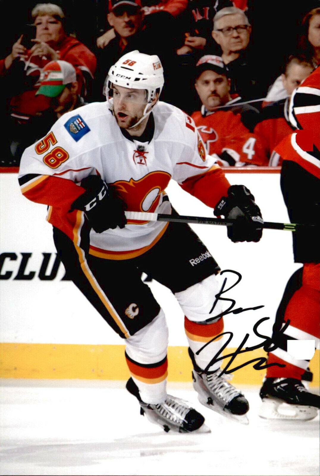 Ben Hanowski SIGNED autographed 4x6 Photo Poster painting CALGARY FLAMES