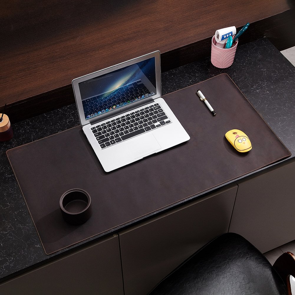 Leather Waterproof Desk Mat For Office And Home