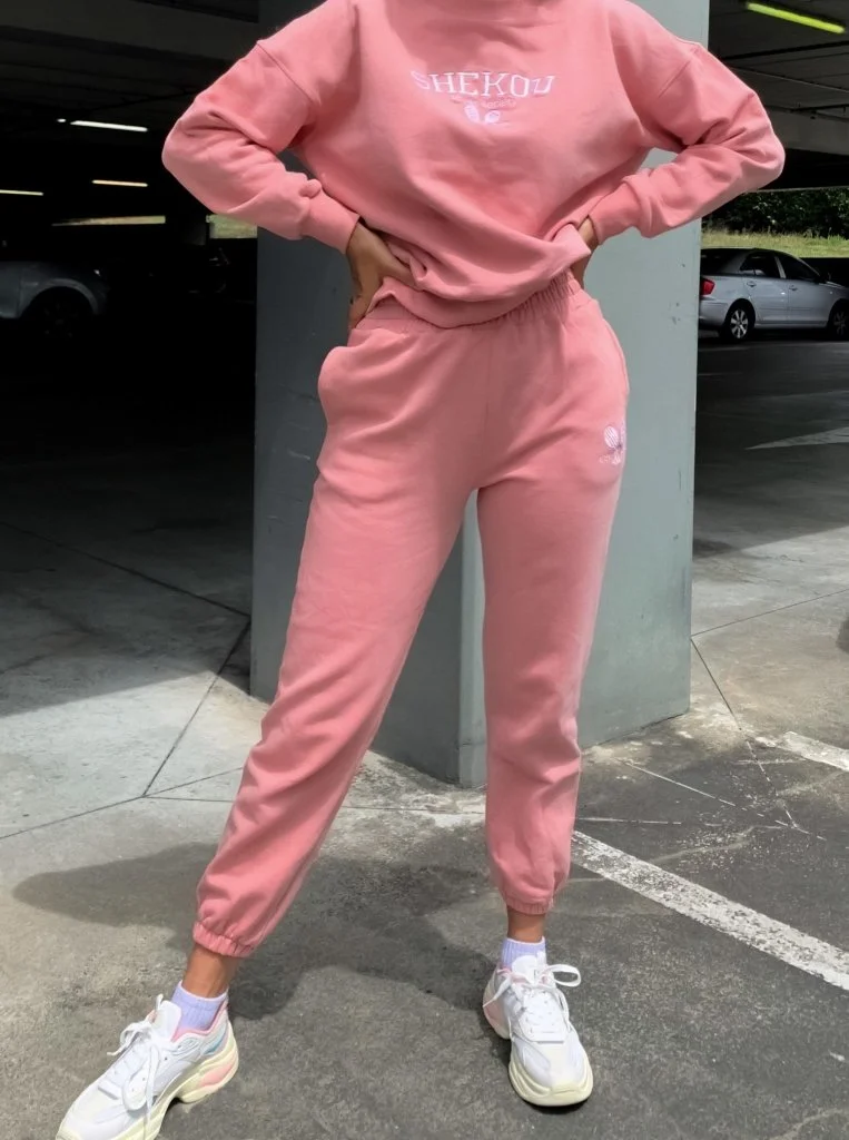 Tennis Society Sweatpants- Dusty Pink