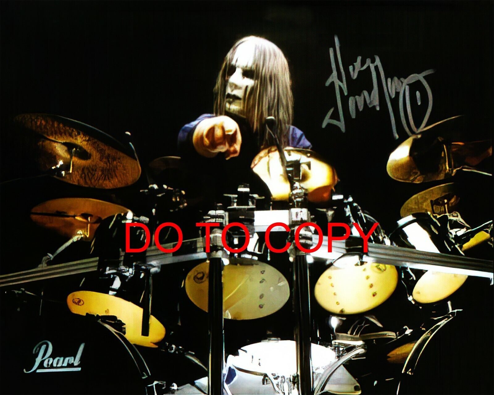 Joey Jordison - Autographed Signed 8 x10 Photo Poster painting (Slipknot Drummer) Reprint