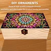 5D DIY Diamond Painting Handmade Wood Storage Box Crystal Storage Case (Mandala)