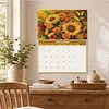 2027 New DIY Diamond Painting Flower Wall Calendar Kit 12-Month Flip Calendar Design Home Decor