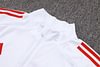 Joyfball 2025/2026 Kids Size Liverpool Long Zipped Jacket White Soccer Jersey 1:1 Thai Quality 