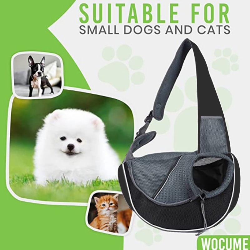 Breathable Mesh Travel Safe Sling Bag Carrier for Dogs Cats