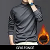 Chemise de base pour hommes en coton merceris&eacute; extensible, chaude et confortable