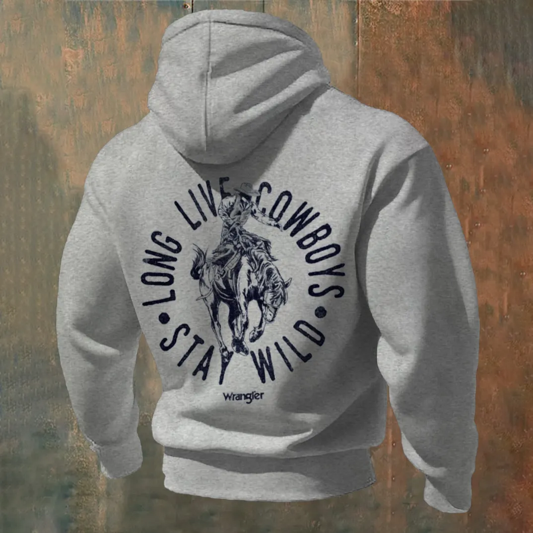 Retro Graphic Design Men's Hoodie
