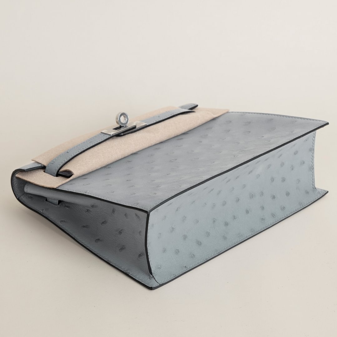 Kelly Danse Ostrich 8U Blue Glacier PHW