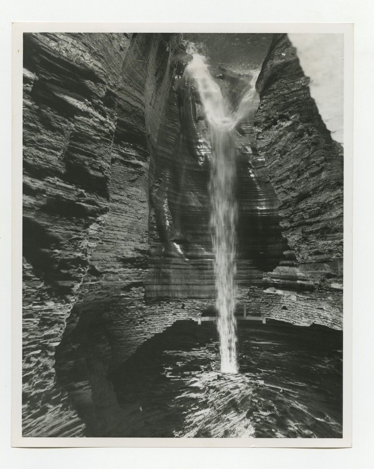 New York History - Vintage 8x10 Publication Photo Poster paintinggraph - Watkins Glen State Park
