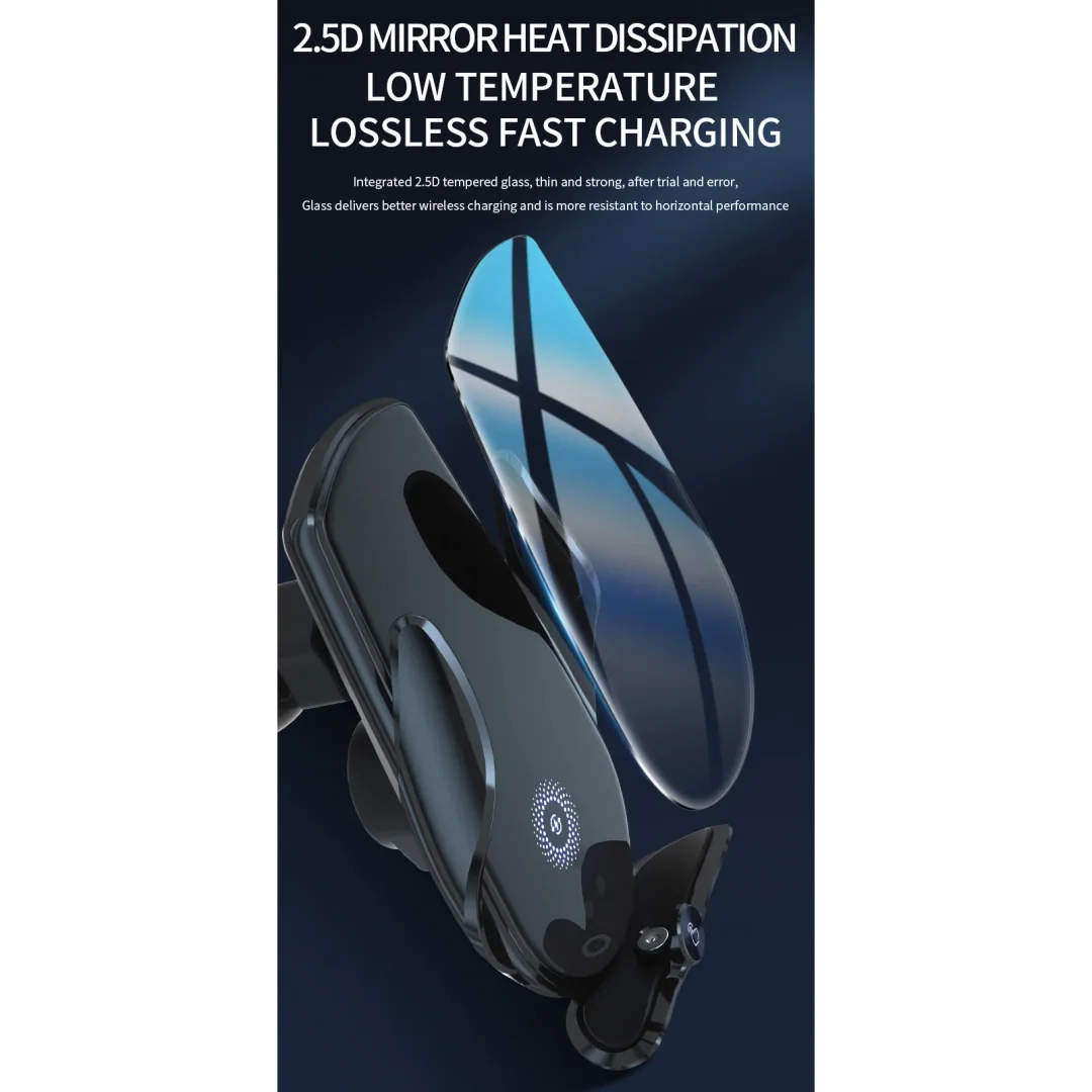 Vehicle Wireless Charger Auto Sensing Mobile Phone Holder
