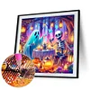 Diamond Painting-DIY Full Round Drill Halloween Skull(40*40 CM)