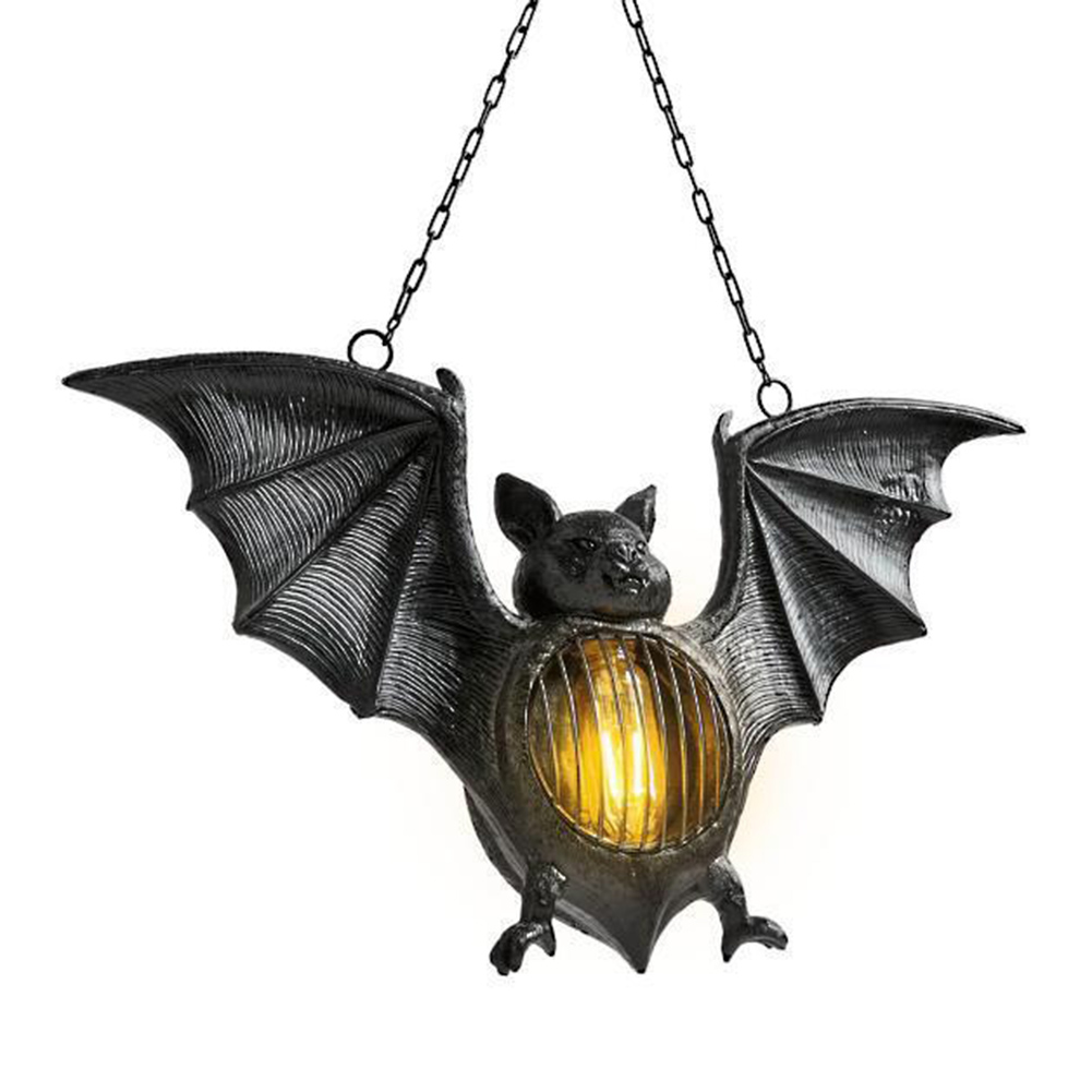 

Halloween Resin Bat Designed Lantern Hanging Festival Party Decorative Lamp, 501 Original