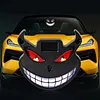 Demon Eye LED Car Window Warning Light Solar Panel Breathing Lamp