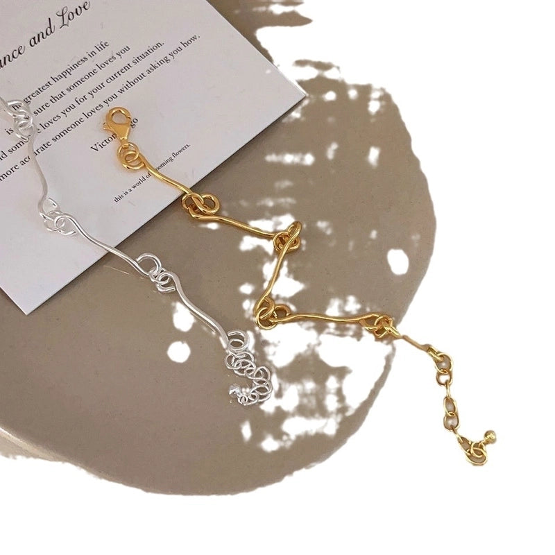 925 Sterling Silver Bracelets Minimalist IG Style