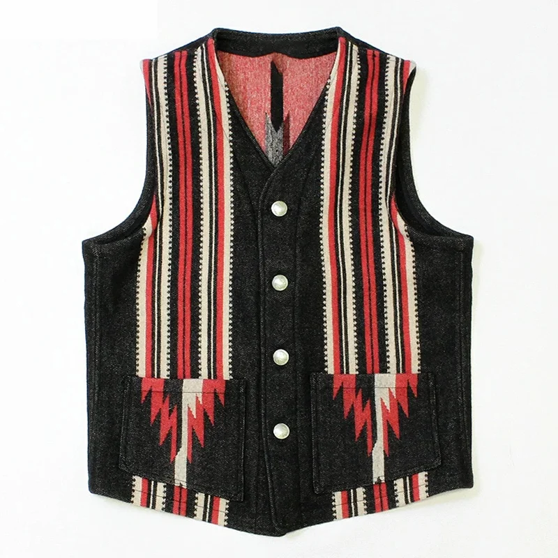 Native American Wool Blanket Vest