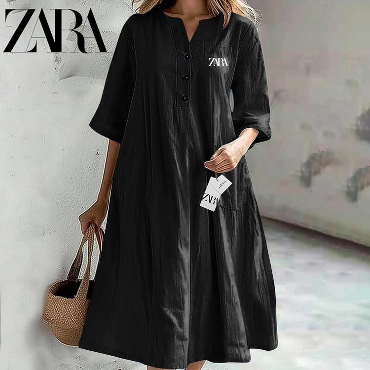 Poletna novost ZARA – bombažna obleka | Udobna in elegantna