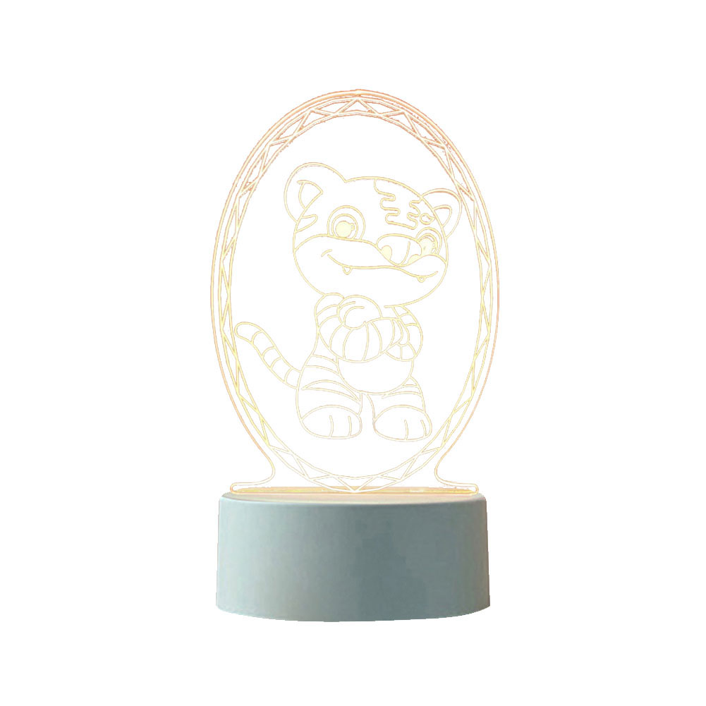 

Acrylic 3D Night Light Zodiac Animal Bedroom Bedside Christmas Table Lamps, 501 Original