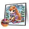 (US Local)4pack Xmas Animal-Crystal Rhinestone Diamond Painting(30x30cm)