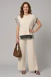 Wholesale Knit Set, Striped Two-Piece, SS2027 Women's Fashion, Luxury Knitwear Supplier, Boutique Clothing Wholesale