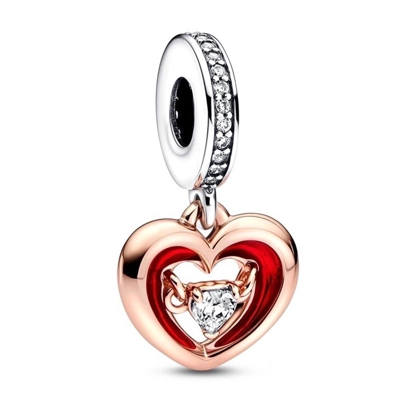 10 Pieces Cartoon Style Geometric Animal Metal Plating Inlay Rhinestones Jewelry Accessories