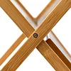 Bamboo Folding Dish Drainer Kitchen Storage Rack Tableware Dish Sink Storage Rack