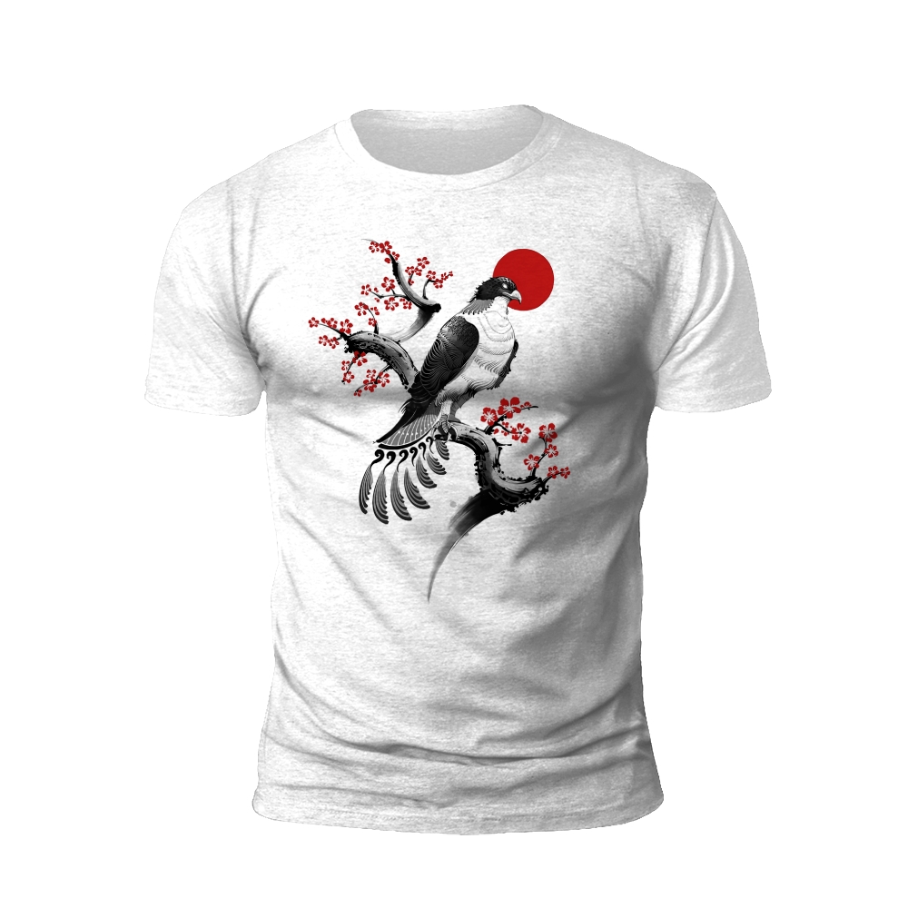 Oriental Elegance: The Dance of the Crane T-shirt