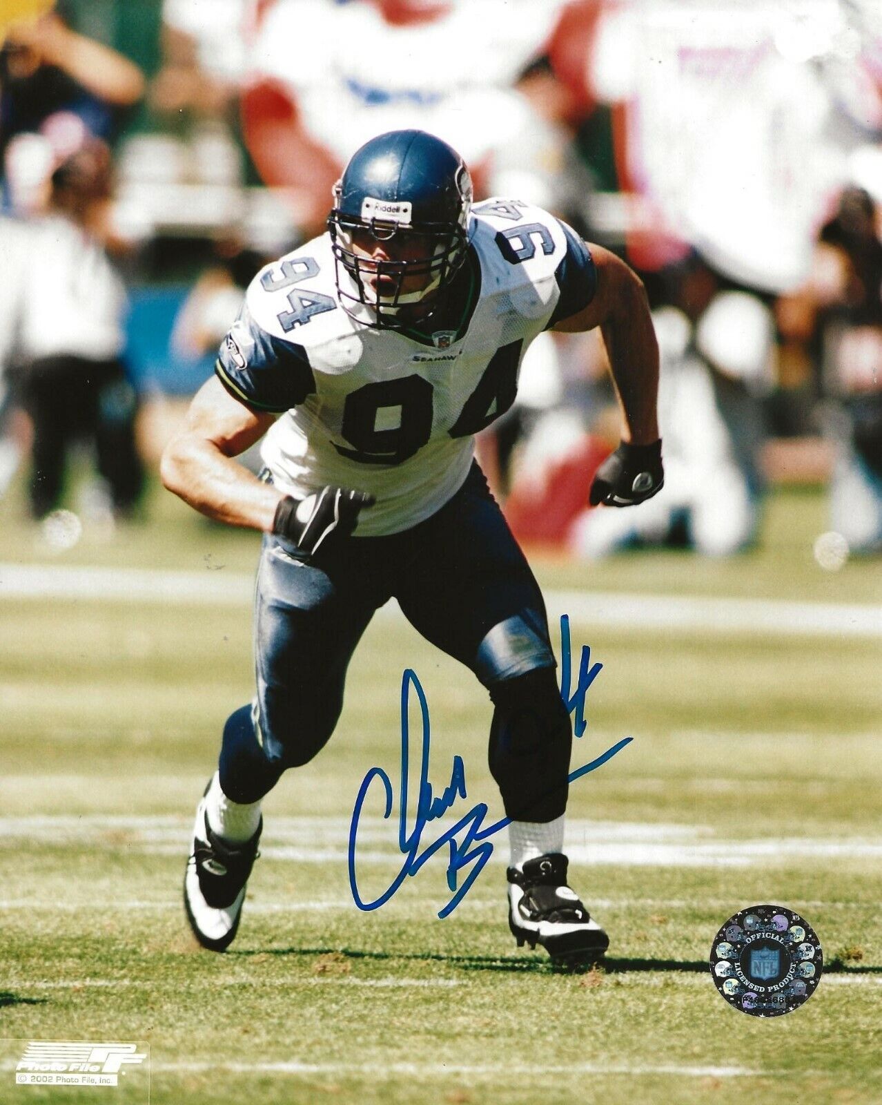 Chad Brown signed Seattle Seahawks 8x10 Photo Poster painting autographed