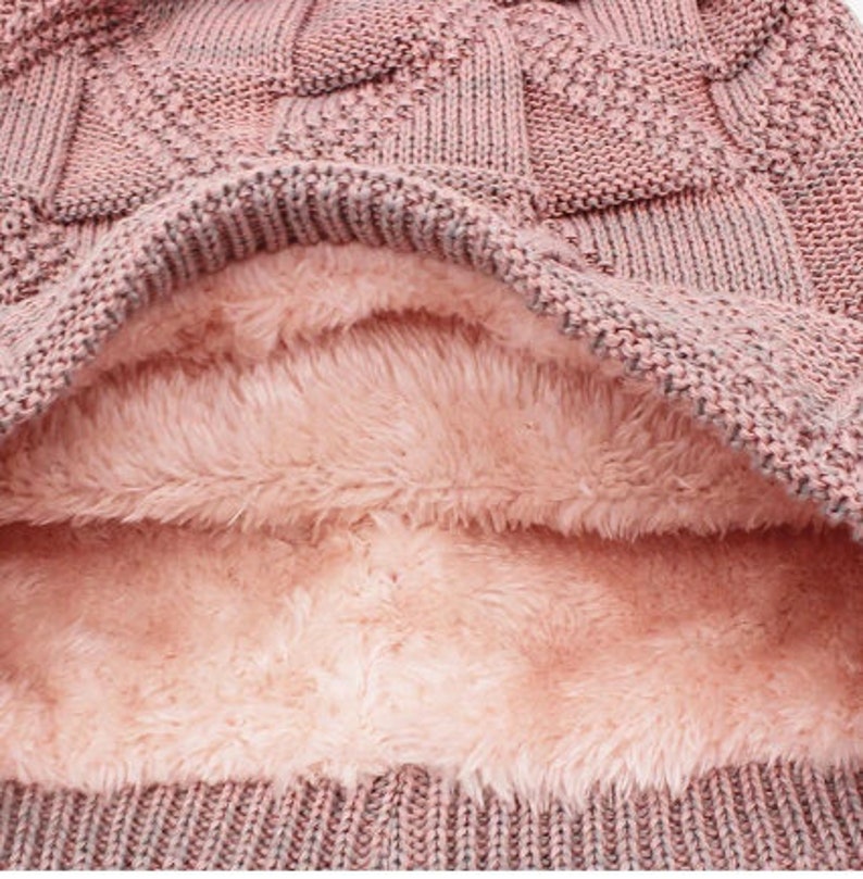 Chemo Beanie Hat Cap Warm Stretch Turban Super Thick Bandana **Various** FAUX FUR LINED Super Warmth - Free Uk P&P