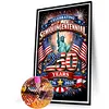 Diamond Painting -DIY Round Drill Independence Day USA(60*40CM)