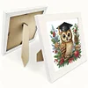 5D DIY Partial Special Shaped Drill Diamond Painting Christmas Owl 22.8x22.8cm