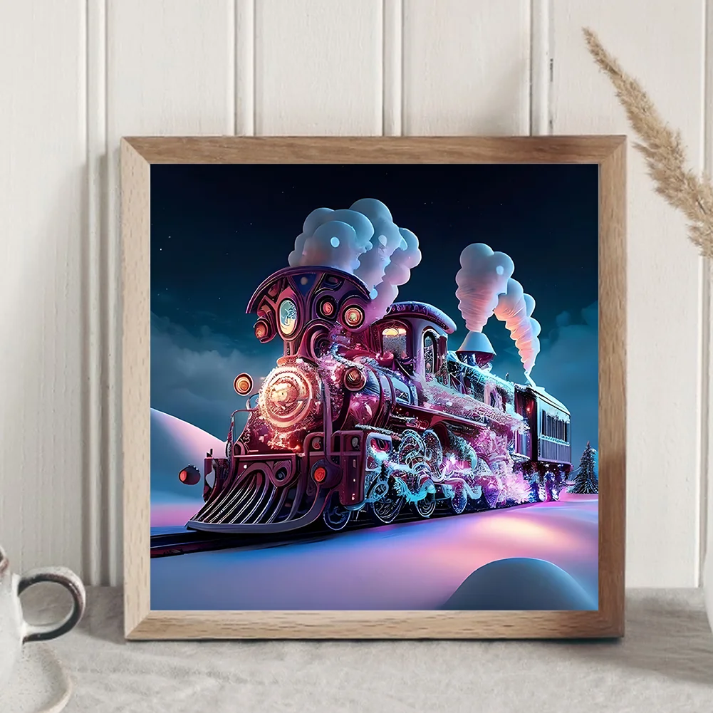 Diamond Painting - Full Round Drill - Train(Canvas|30*30cm)