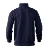 Men's Casual Jacquard Stand Collar Half Zip Wool Sweatshirt by Inlyline