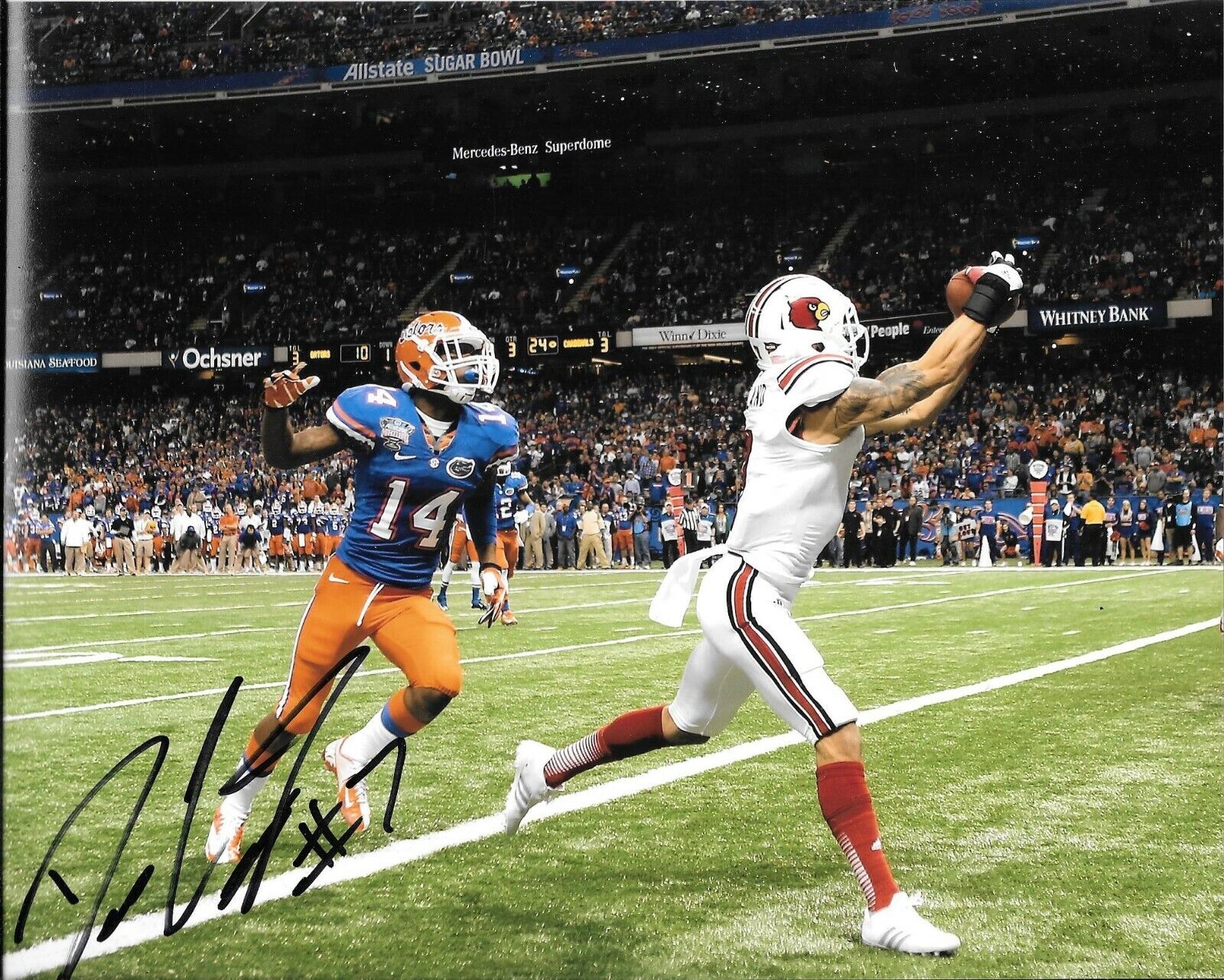 DAMIAN COPELAND HAND SIGNED LOUISVILLE CARDINALS 8X10 Photo Poster painting W/COA