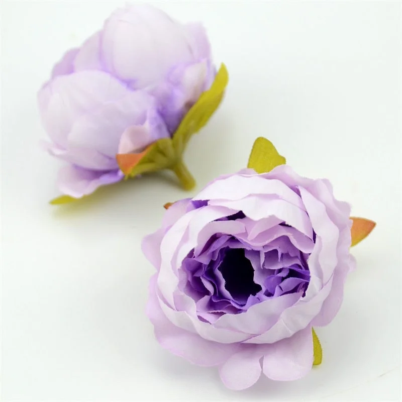 20pcs/lot 5cm Carnation Silk Fall Vivid Artificial Flower Head Home Wedding Decoration Diy Crafts Accessories Fake Rose Flowers