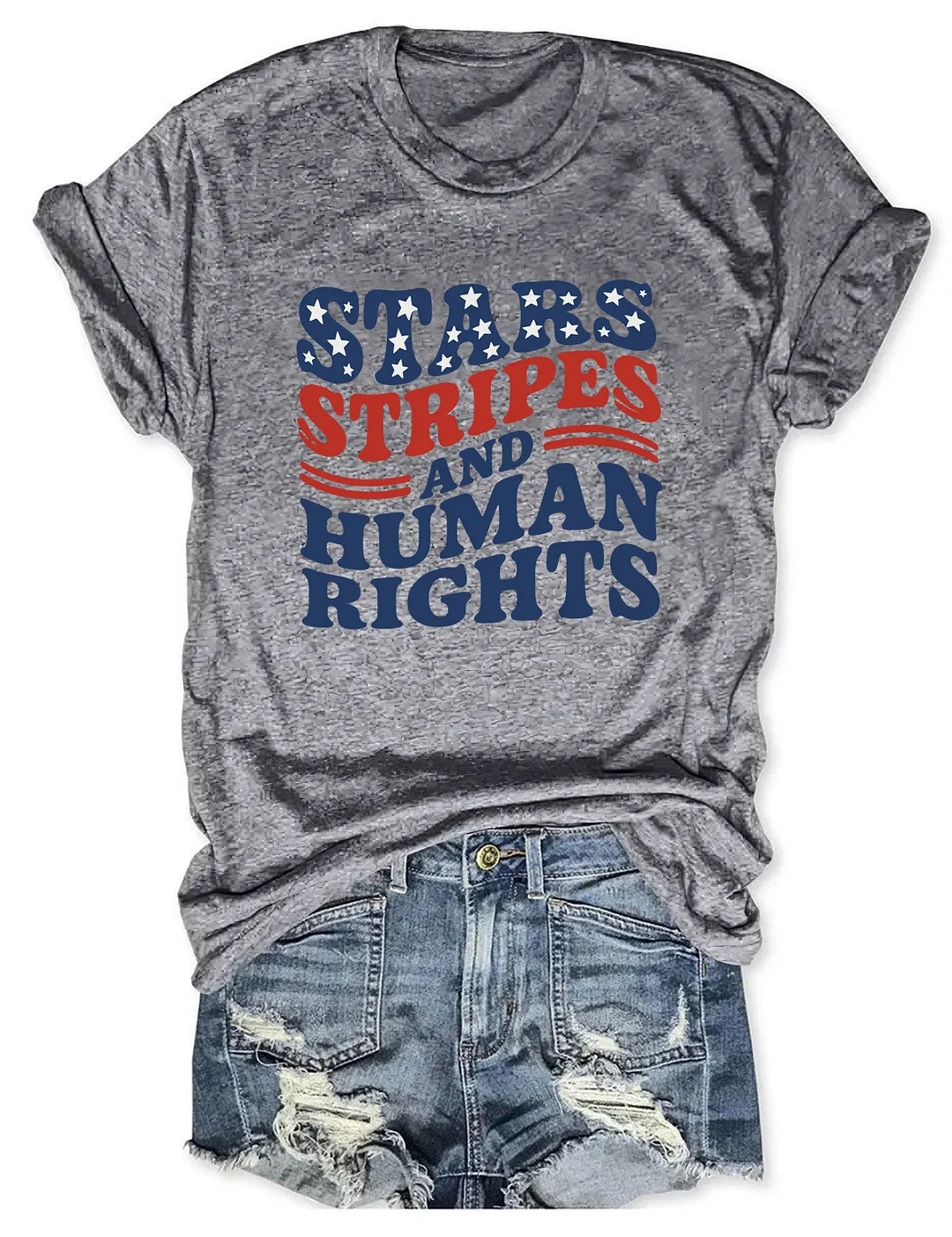 Stars Stripes And Human Rights T-shirt