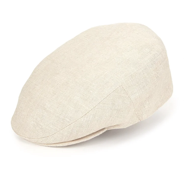 Florida Linen Flat Cap