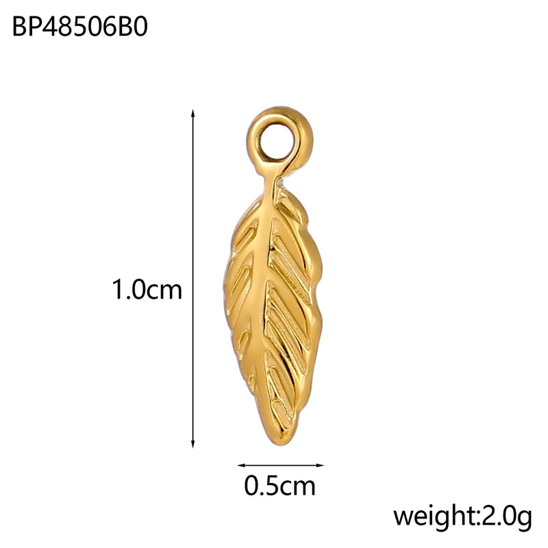 1 Piece 20*32mm Titanium Steel Zircon Starfish Ocean Shell Pendant Jewelry Accessories