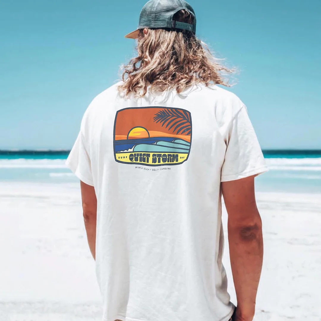 Unisex Men's Myrtle Beach Retro Surfing T-shirt、、URBENIE