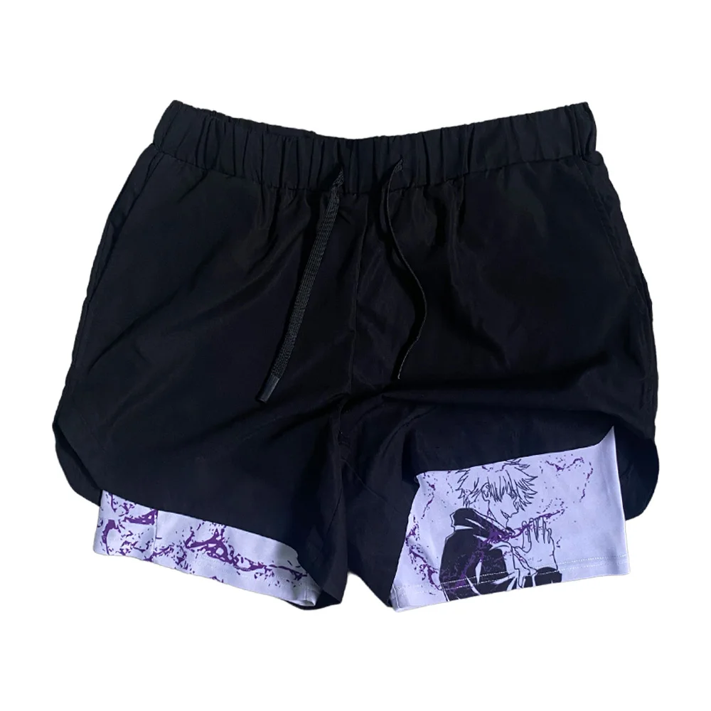 Anime Printed Performance Shorts / DarkAcademias /Darkacademias