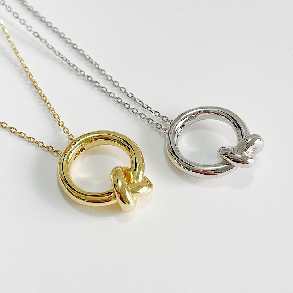 925 Sterling Silver Japanese / Korean Knot Silver Necklaces