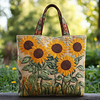 Sunflower Quited Tote Bag by Inlyline
