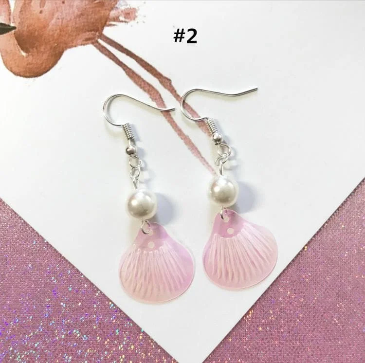 7 Colors Sweet Pearl Shell Earrings SP1812132